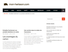 Tablet Screenshot of mon-herisson.com